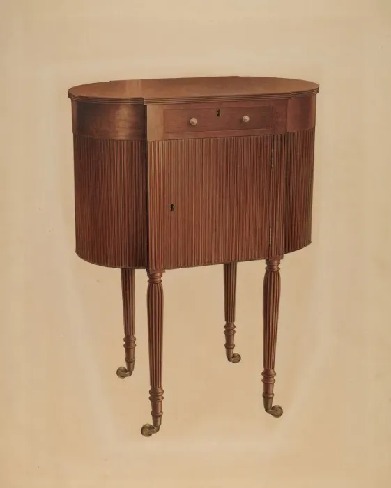 Framed Print : Sewing Table, 1939. Creator: Isidore Sovensky Framed Print : Sewing Table, 1939. Creator: Isidore Sovensky