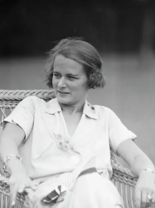 Framed Print : Sexton, Mrs. seated outdoors, 1932 July 10. Creator: Arnold Genthe Framed Print : Sexton, Mrs. seated outdoors, 1932 July 10. Creator: Arnold Genthe