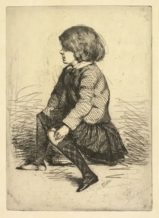 Framed Print : Seymour Haden Jr. Seated. Creator: James McNeill Whistler (American, 1834-1903) Framed Print : Seymour Haden Jr. Seated. Creator: James McNeill Whistler (American, 1834-1903)
