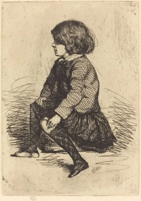 Framed Print : Seymour, Seated. Creator: James Abbott McNeill Whistler Framed Print : Seymour, Seated. Creator: James Abbott McNeill Whistler