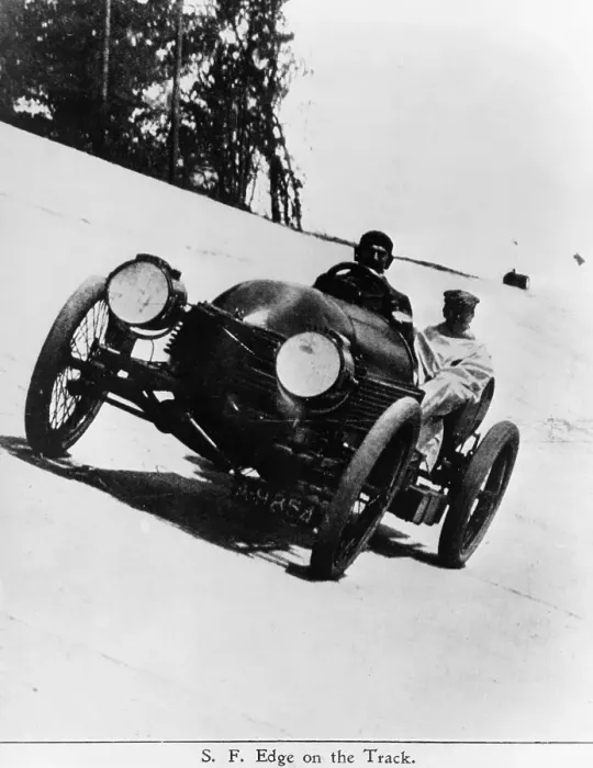 Framed Print : SF Edge driving a Napier, Brooklands, Surrey, 1907 Framed Print : SF Edge driving a Napier, Brooklands, Surrey, 1907