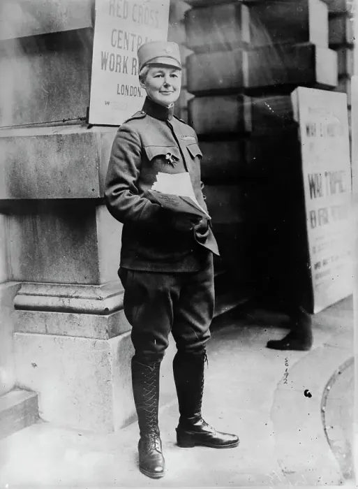 Framed Print : Sgt. Maj. Flora Sandes, between c1915 and c1920. Creator: Bain News Service Framed Print : Sgt. Maj. Flora Sandes, between c1915 and c1920. Creator: Bain News Service