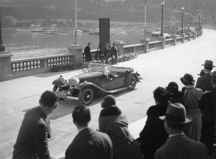 Framed Print : SH Light driving an SS1, at the Monte Carlo Rally, 1934 Framed Print : SH Light driving an SS1, at the Monte Carlo Rally, 1934