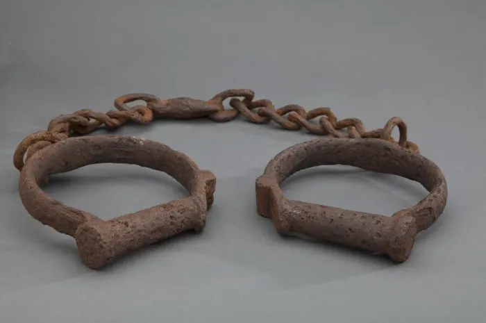 Framed Print : Shackles, before 1860. Creator: Unknown Framed Print : Shackles, before 1860. Creator: Unknown