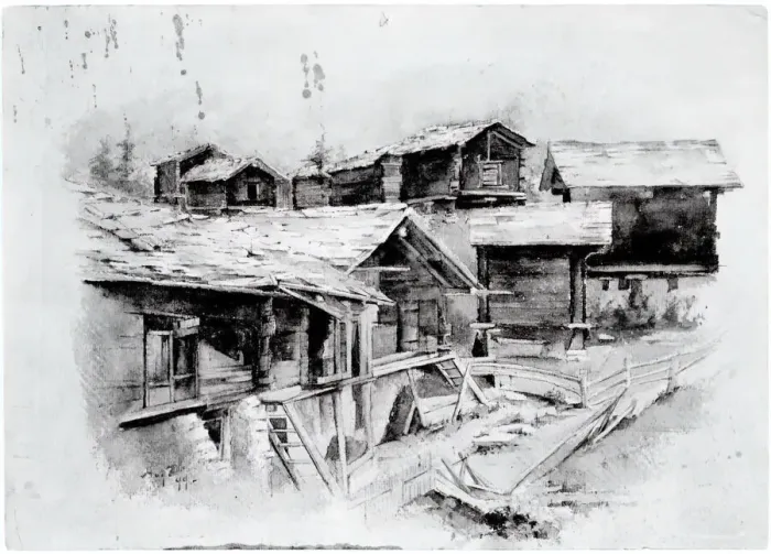 Framed Print : Shacks, 1899. Creator: Louis Michel Eilshemius Framed Print : Shacks, 1899. Creator: Louis Michel Eilshemius
