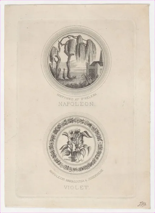 Framed Print : The shade of Napoleon visiting his tomb, ca. 1831. ca. 1831. Creator: Anon Framed Print : The shade of Napoleon visiting his tomb, ca. 1831. ca. 1831. Creator: Anon