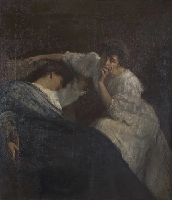 Framed Print : A Shadow, 1908. Creator: De Stefani, Vincenzo (1859-1937) Framed Print : A Shadow, 1908. Creator: De Stefani, Vincenzo (1859-1937)