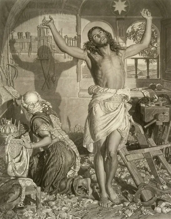 Framed Print : The Shadow of Death, 1878. Creator: Frederick Stacpoole Framed Print : The Shadow of Death, 1878. Creator: Frederick Stacpoole