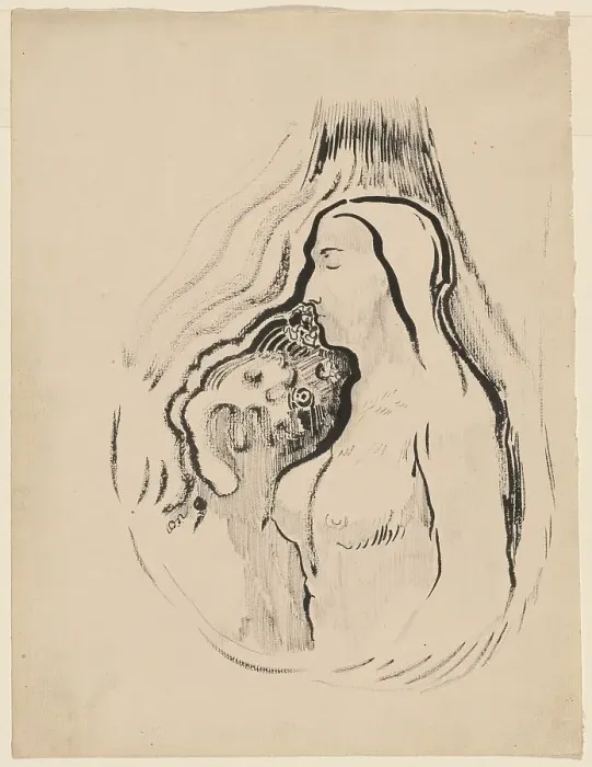 Framed Print : The Shadow (L'Ombre), 1896-1900. Creator: Odilon Redon Framed Print : The Shadow (L'Ombre), 1896-1900. Creator: Odilon Redon