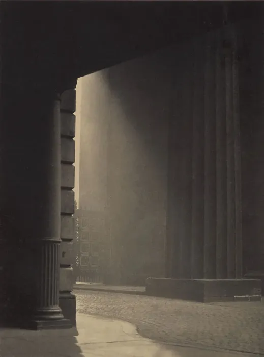 Framed Print : A shaft of light - Euston Station, c.1929. Creator: Harry Moult Framed Print : A shaft of light - Euston Station, c.1929. Creator: Harry Moult