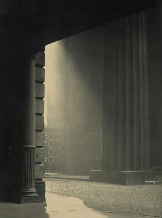 Framed Print : A shaft of light - Euston Station, c1929. Creator: Harry Moult Framed Print : A shaft of light - Euston Station, c1929. Creator: Harry Moult
