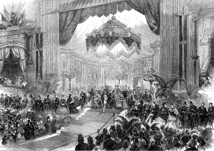 Framed Print : The Shah at the Crystal Palace, 1873. Creator: Unknown Framed Print : The Shah at the Crystal Palace, 1873. Creator: Unknown