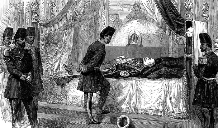 Framed Print : The Shah at Madame Tussaud's Gallery of Waxwork Figures, 1873. Creator: Unknown. The Shah at Madame Tussaud's Gallery of Waxwork Figures, 1873. Creator: Unknown Framed Print : The Shah at Madame Tussaud's Gallery of Waxwork Figures, 1873. Creator: Unknown. The Shah at Madame Tussaud's Gallery of Waxwork Figures, 1873. Creator: Unknown