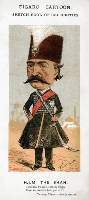 Framed Print : The Shah of Persia, 19th century. Artist: Faustin Framed Print : The Shah of Persia, 19th century. Artist: Faustin