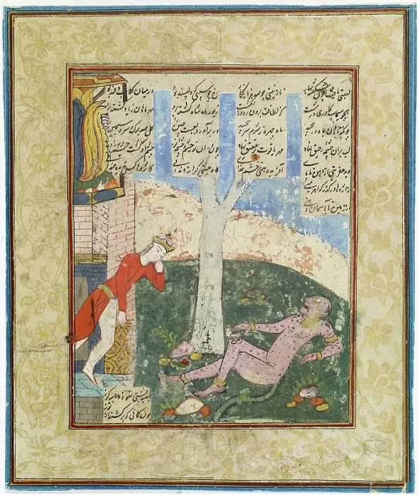 Framed Print : Shahnameh subject, 1700-1799. Creator: Unknown Framed Print : Shahnameh subject, 1700-1799. Creator: Unknown