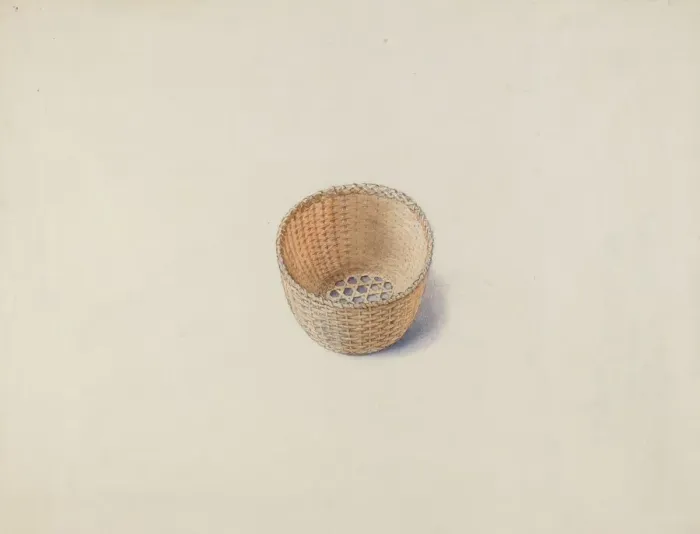 Framed Print : Shaker Basket, 1935 / 1942. Creator: Alfred H. Smith Framed Print : Shaker Basket, 1935 / 1942. Creator: Alfred H. Smith