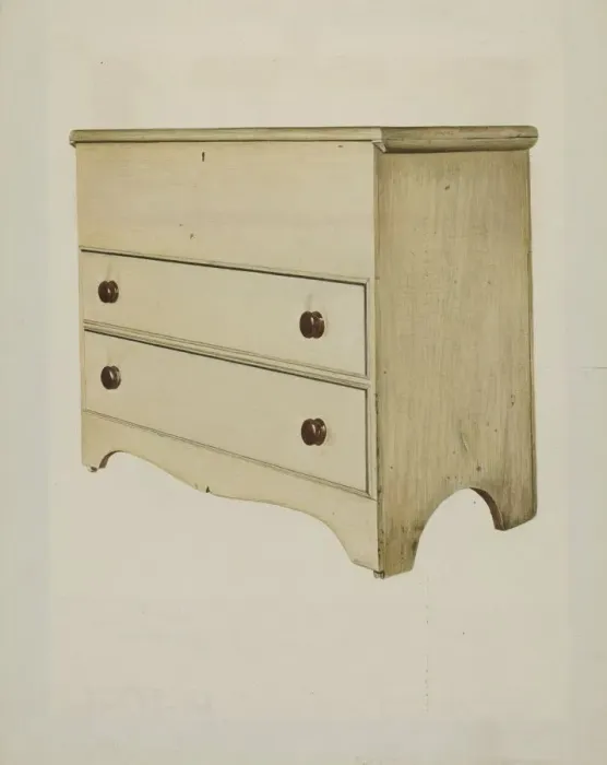 Framed Print : Shaker Blanket Chest, 1935 / 1942. Creator: John Davis Framed Print : Shaker Blanket Chest, 1935 / 1942. Creator: John Davis