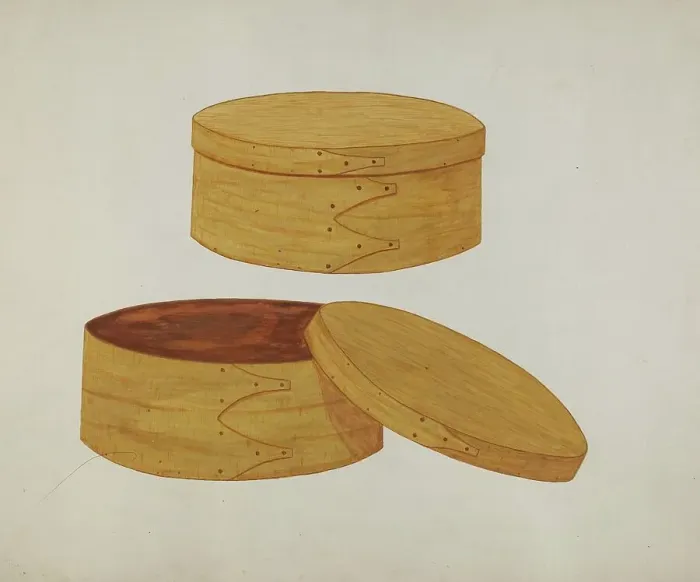 Framed Print : Shaker Box, 1941. Creator: Peter Antonelli Framed Print : Shaker Box, 1941. Creator: Peter Antonelli