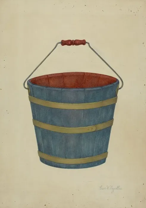 Framed Print : Shaker Bucket, 1941. Creator: George V. Vezolles Framed Print : Shaker Bucket, 1941. Creator: George V. Vezolles