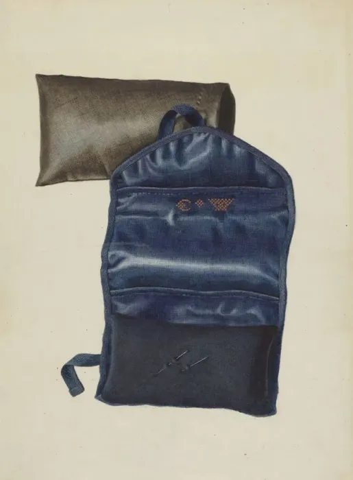 Framed Print : Shaker Case for Knitting Needles, 1935 / 1942. Creator: Elizabeth Moutal Framed Print : Shaker Case for Knitting Needles, 1935 / 1942. Creator: Elizabeth Moutal