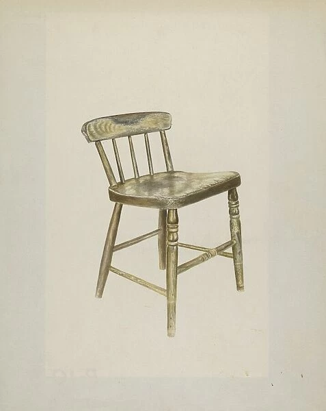 Shaker Dining Chair, 1935  /  1942. Creator: John Davis