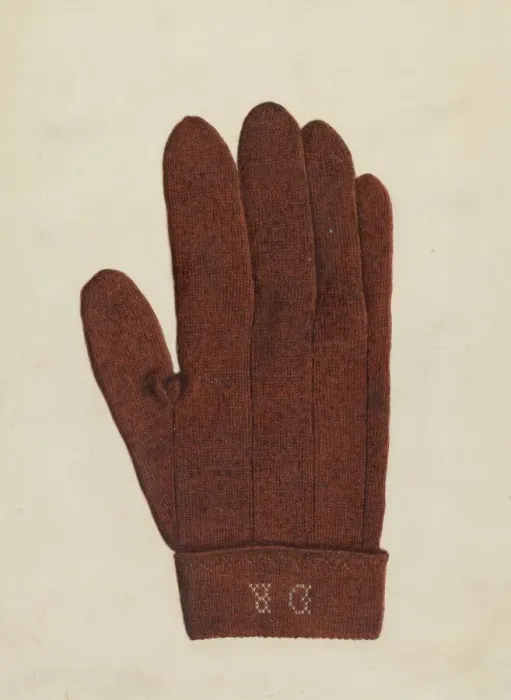 Framed Print : Shaker Glove, 1935 / 1942. Creator: Elizabeth Moutal Framed Print : Shaker Glove, 1935 / 1942. Creator: Elizabeth Moutal