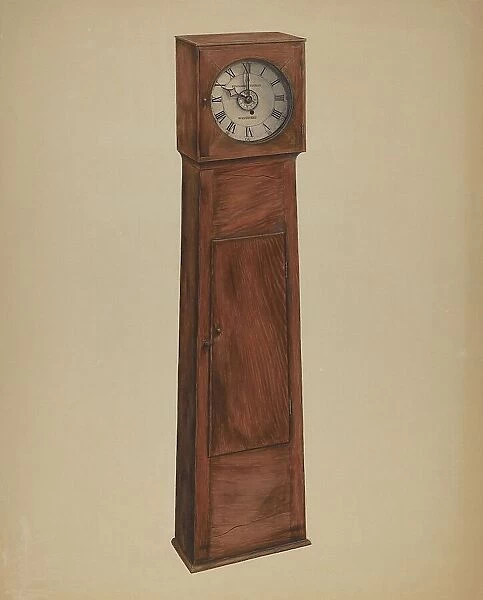 Shaker Grandmother Clock, 1935 / 1942. Creator: Orville Cline