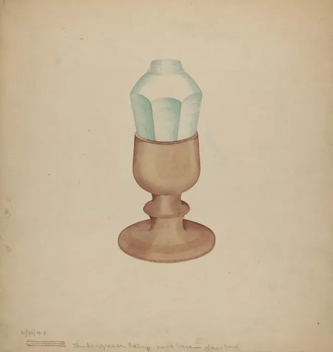 Framed Print : Shaker Grease Lamp, 1941. Creator: Charles Goodwin Framed Print : Shaker Grease Lamp, 1941. Creator: Charles Goodwin