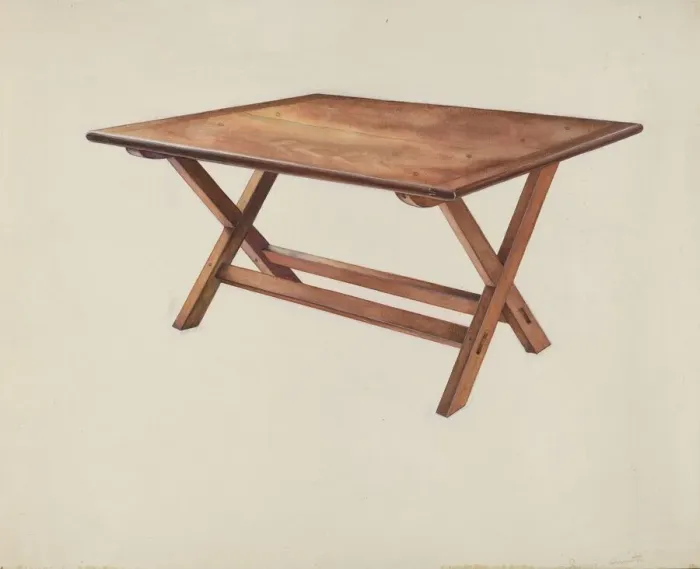 Framed Print : Shaker Ironing Table, 1935 / 1942. Creator: Irving I. Smith Framed Print : Shaker Ironing Table, 1935 / 1942. Creator: Irving I. Smith