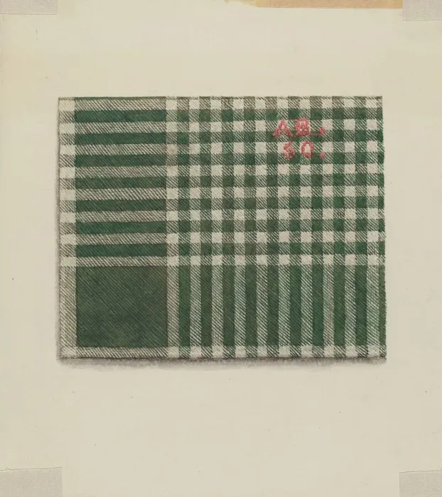 Framed Print : Shaker Kerchief, 1935 / 1942. Creator: Ingrid Selmer-Larsen Framed Print : Shaker Kerchief, 1935 / 1942. Creator: Ingrid Selmer-Larsen