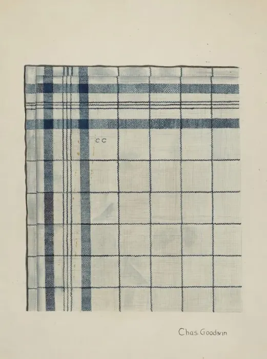 Framed Print : Shaker Kerchief, c. 1937. Creator: Charles Goodwin Framed Print : Shaker Kerchief, c. 1937. Creator: Charles Goodwin