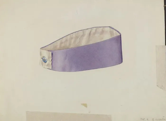 Framed Print : Shaker Mans Collar, c. 1936. Creator: Elizabeth Moutal Framed Print : Shaker Mans Collar, c. 1936. Creator: Elizabeth Moutal