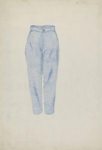 Shaker Mans Trousers, c. 1936. Creator: Alice Stearns
