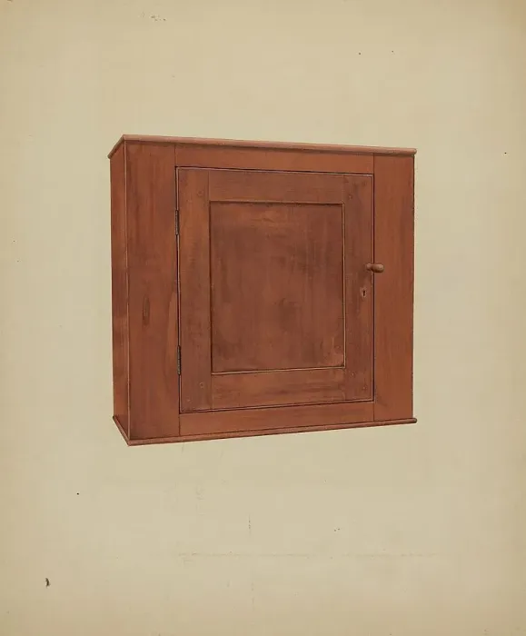 Framed Print : Shaker Medicine Chest, c. 1937. Creator: William Paul Childers Framed Print : Shaker Medicine Chest, c. 1937. Creator: William Paul Childers