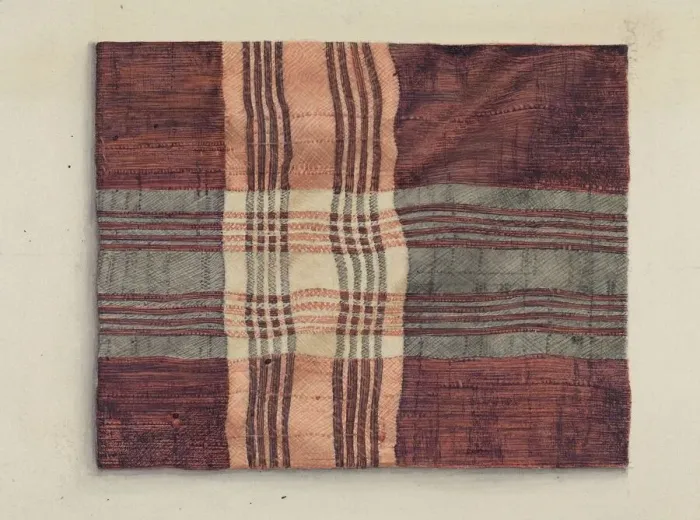 Framed Print : Shaker Silk Kerchief, 1935  /  1942. Creator: Helen E. Gilman