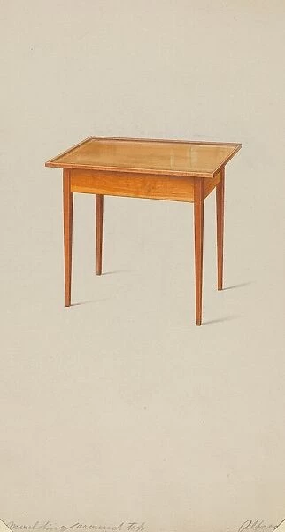Shaker Small Table, c. 1936. Creator: Alfred H. Smith