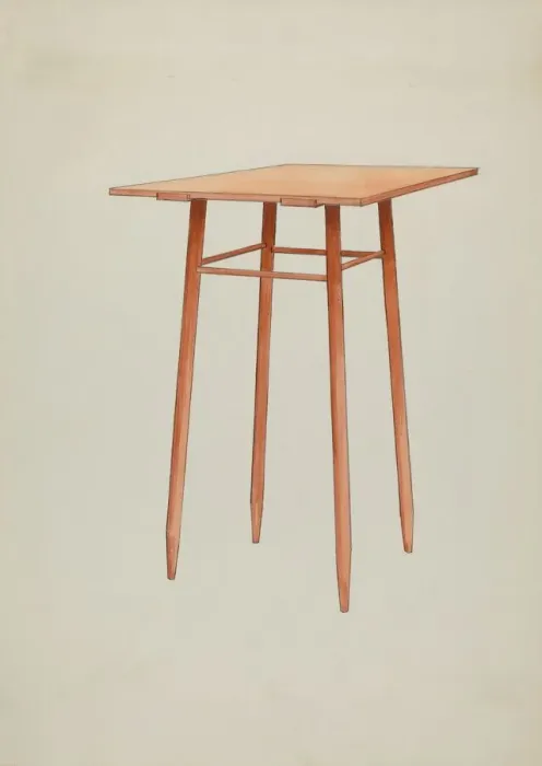 Framed Print : Shaker Stand, c. 1936. Creator: Ray Holden Framed Print : Shaker Stand, c. 1936. Creator: Ray Holden