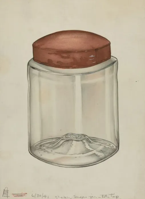 Framed Print : Shaker Sugar Jar, 1941. Creator: Charles Goodwin Framed Print : Shaker Sugar Jar, 1941. Creator: Charles Goodwin