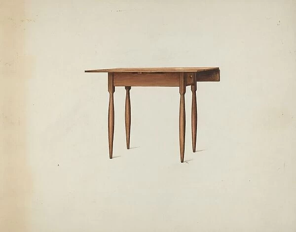 Shaker Table, c. 1936. Creator: Ray Holden