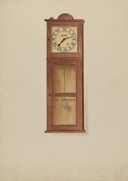 Shaker Wall Clock, 1936. Creator: Anne Ger