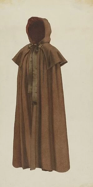 Shaker Womans Cloak, c. 1936. Creator: Ingrid Selmer-Larsen