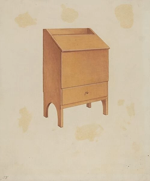 Shaker Wood Box, c. 1936. Creator: Lawrence Foster