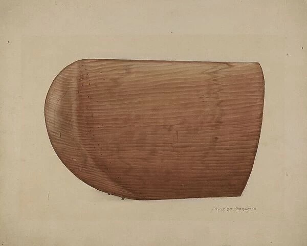 Shaker Wooden Bonnet Mold, 1935  /  1942. Creator: Charles Goodwin