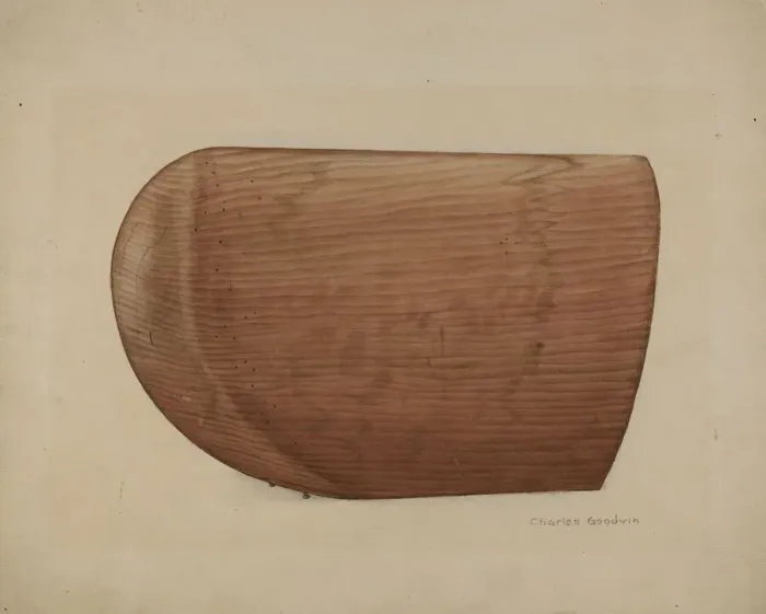 Framed Print : Shaker Wooden Bonnet Mold, 1935 / 1942. Creator: Charles Goodwin Framed Print : Shaker Wooden Bonnet Mold, 1935 / 1942. Creator: Charles Goodwin