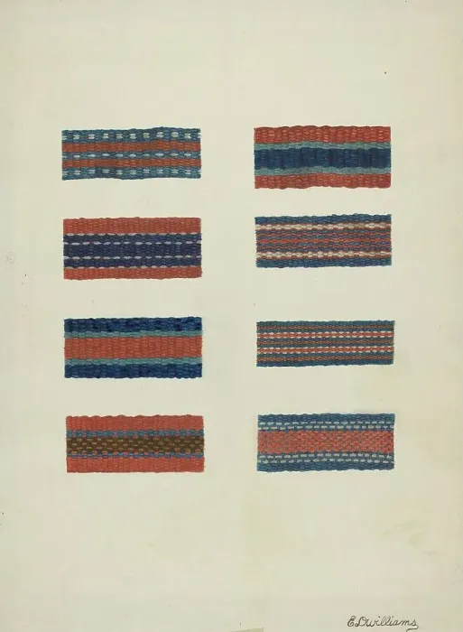 Framed Print : Shaker Wool Braids, c. 1941. Creator: Edward D. Williams Framed Print : Shaker Wool Braids, c. 1941. Creator: Edward D. Williams