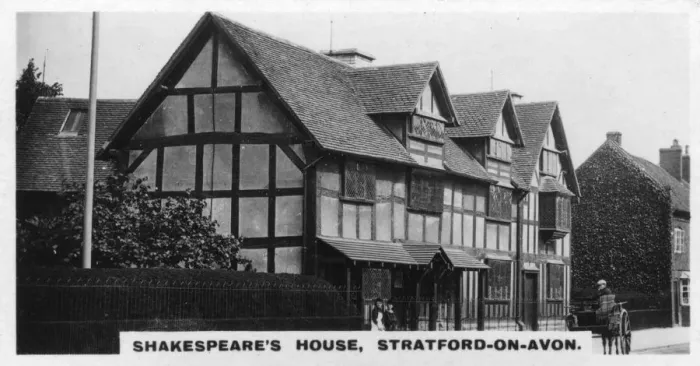 Framed Print : Shakespeares house, Stratford-on-Avon, Warwickshire, c1920s Framed Print : Shakespeares house, Stratford-on-Avon, Warwickshire, c1920s