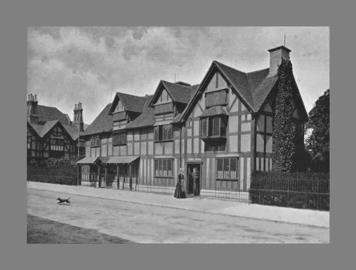Framed Print : Shakespeares House, Stratford-on-Avon, c1900. Artist: Harvey Barton Framed Print : Shakespeares House, Stratford-on-Avon, c1900. Artist: Harvey Barton