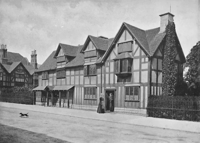 Framed Print : Shakespeares House, Stratford-On-Avon, c1896. Artist: Harvey Barton Framed Print : Shakespeares House, Stratford-On-Avon, c1896. Artist: Harvey Barton