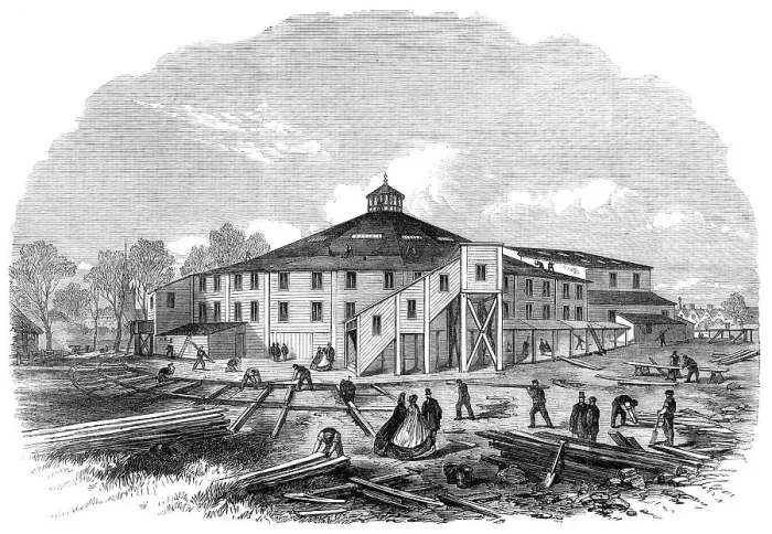 Framed Print : The Shakspeare Pavilion at Stratford-on-Avon, 1864. Creator: Unknown Framed Print : The Shakspeare Pavilion at Stratford-on-Avon, 1864. Creator: Unknown