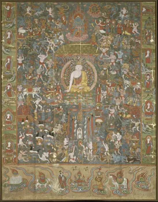 Framed Print : Shakyamuni Buddha, Early 10th century. Creator: Chinese Master Framed Print : Shakyamuni Buddha, Early 10th century. Creator: Chinese Master